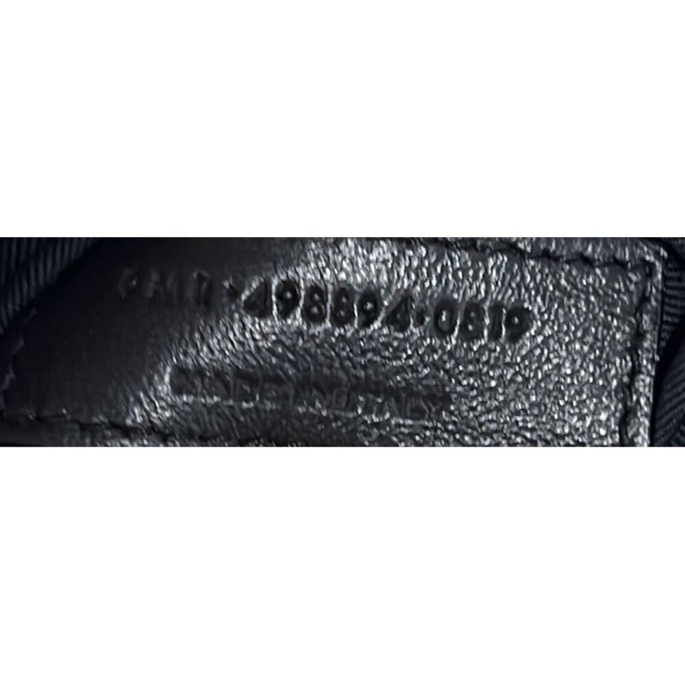 Saint Laurent Niki Chain Flap Bag Matelasse Chevron Leather Medium Neutral - Picture 6 of 6